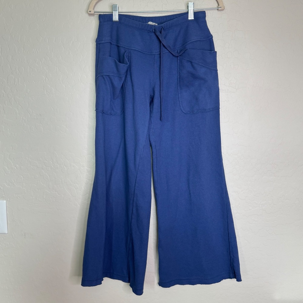 Free People Womens XS Staycation Lounge Pants Wide Leg Hippie Boho Casual Soft